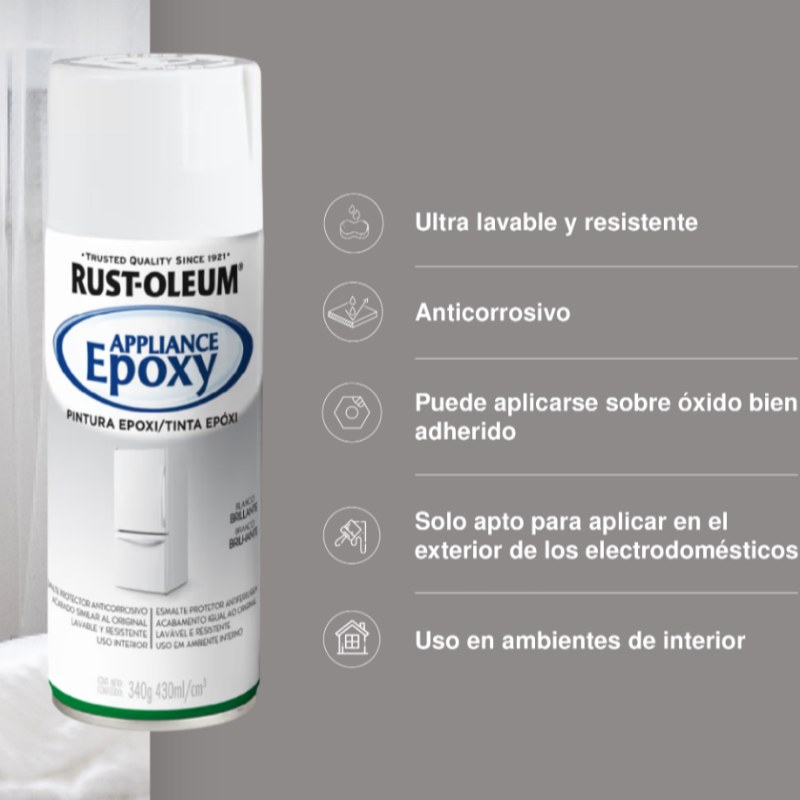 Pintura aerosol epóxica para electrodomésticos